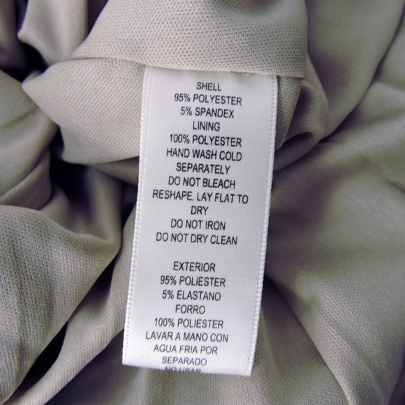 Eliza J gorgeous gown dress silver beige metallic drape back ruched side - Picture 10 of 10